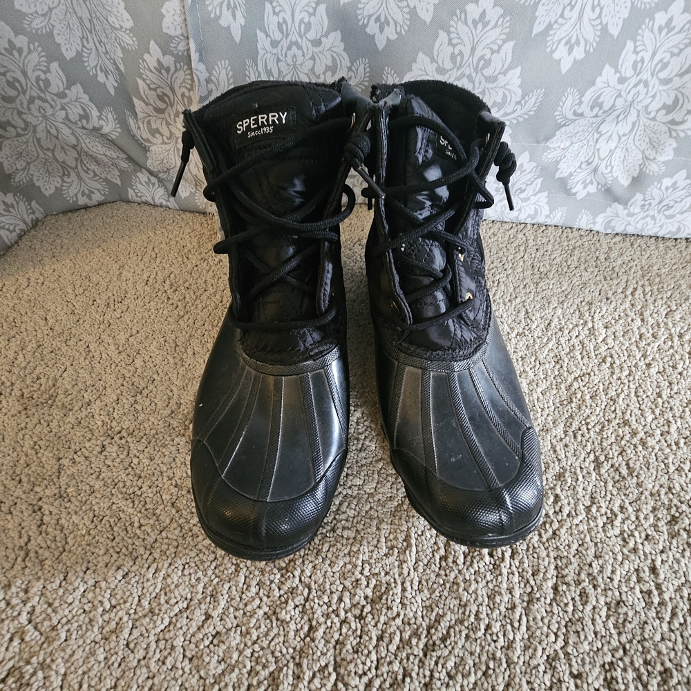 Sperry Black Waterproof Boots